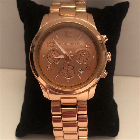 michael kors mk 1038 rose gold|MICHAEL KORS ROSE GOLD ACCENT STAINLESS STEEL .